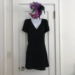 Express Mini Flare Dress w Lace up back-size 6